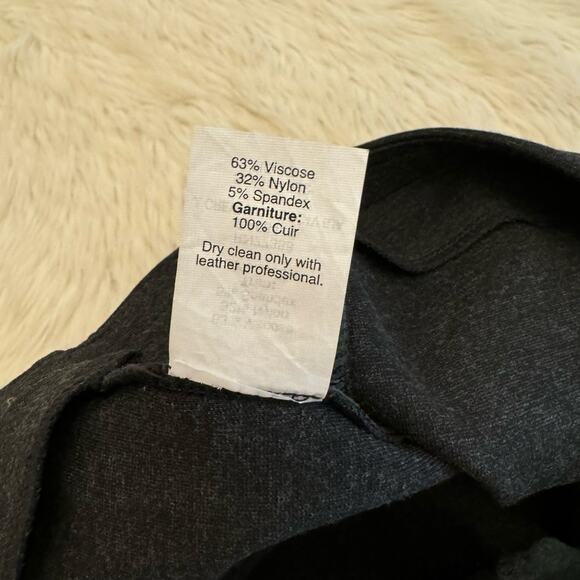 J. Crew Black Tall Pixie Leather Trim Tuxedo Stripe Skinny Pants 0 NWOT - Picture 10 of 15